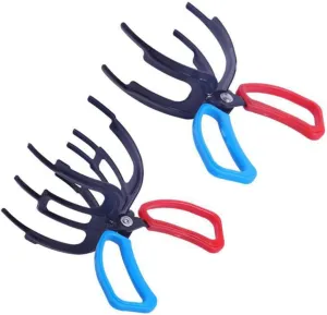 Stainless Steel Fishing Pliers Style Saltwater Freshwater 3-Teeth Hook Control Device Comfort Grip Multi-Function Clamp