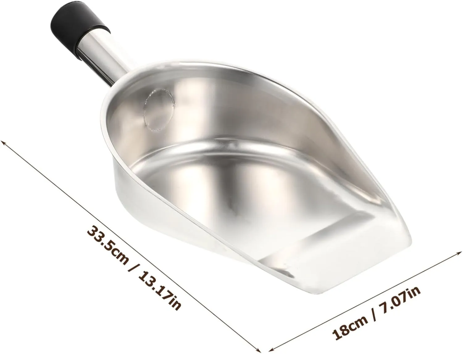 Stainless Steel Ice Scoop Compact Multi Function Shovel for Ice Flour Nuts and More Lightweight Kitchen Tool for Home Use Easy to Clean and Design
