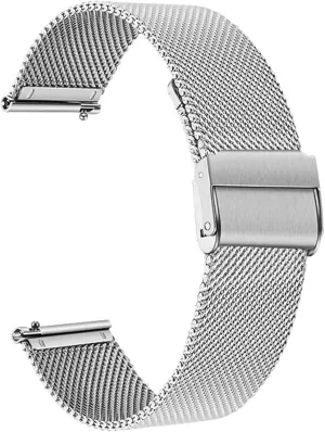 Stainless Steel Metal Woven Watch Bands 14 16 18 20 22 24mm Universal Mesh Strap Quick Change Strap