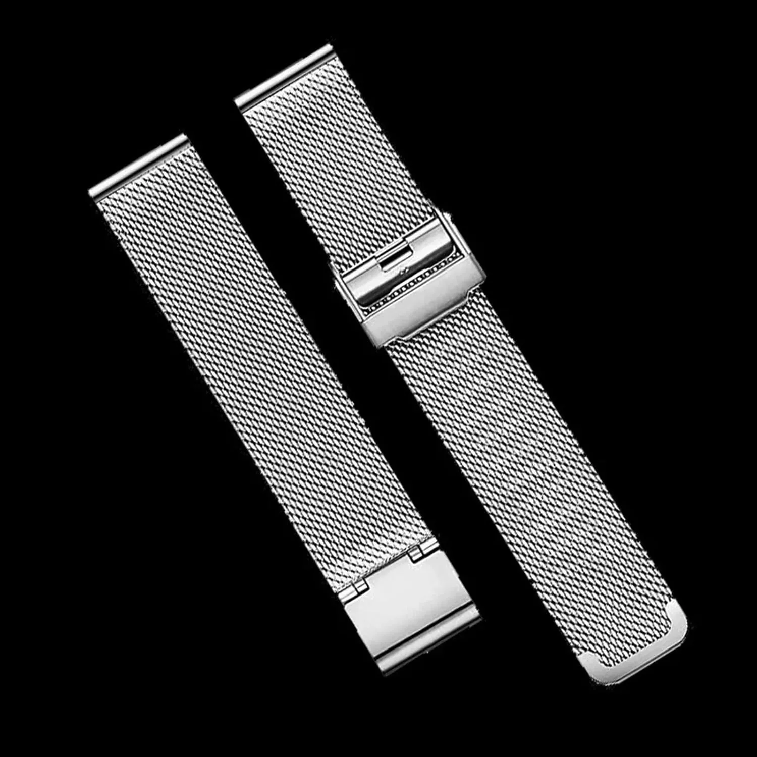 Stainless Steel Metal Woven Watch Bands 14 16 18 20 22 24mm Universal Mesh Strap Quick Change Strap