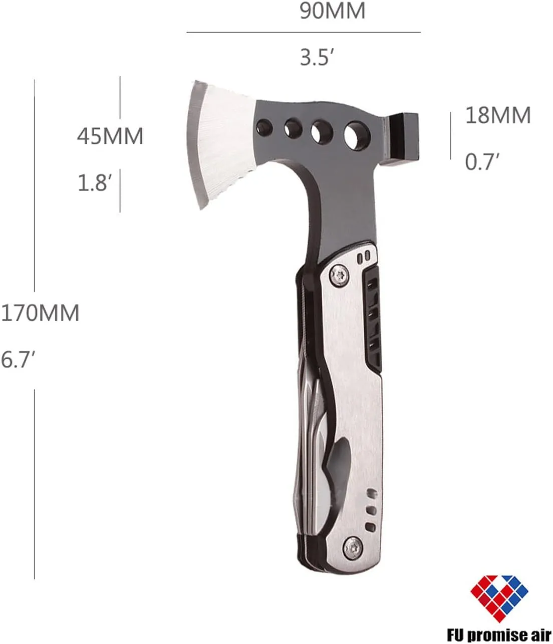 Stainless Steel Multipurpose Tool Kit, Portable & Heavy Duty, Light Weight & Durable Pocket Multi Tool Kit, Suitable as Camping Multitool, Emergency Pocket Tools
