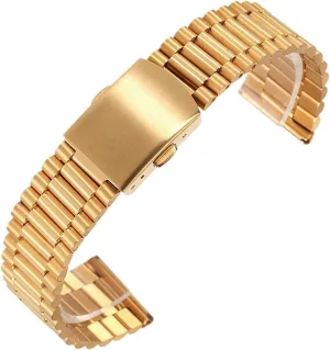 Stainless Steel Strap 14mm 16mm 18mm 20mm Watchband Men Women Metal Quick Release Bracelet