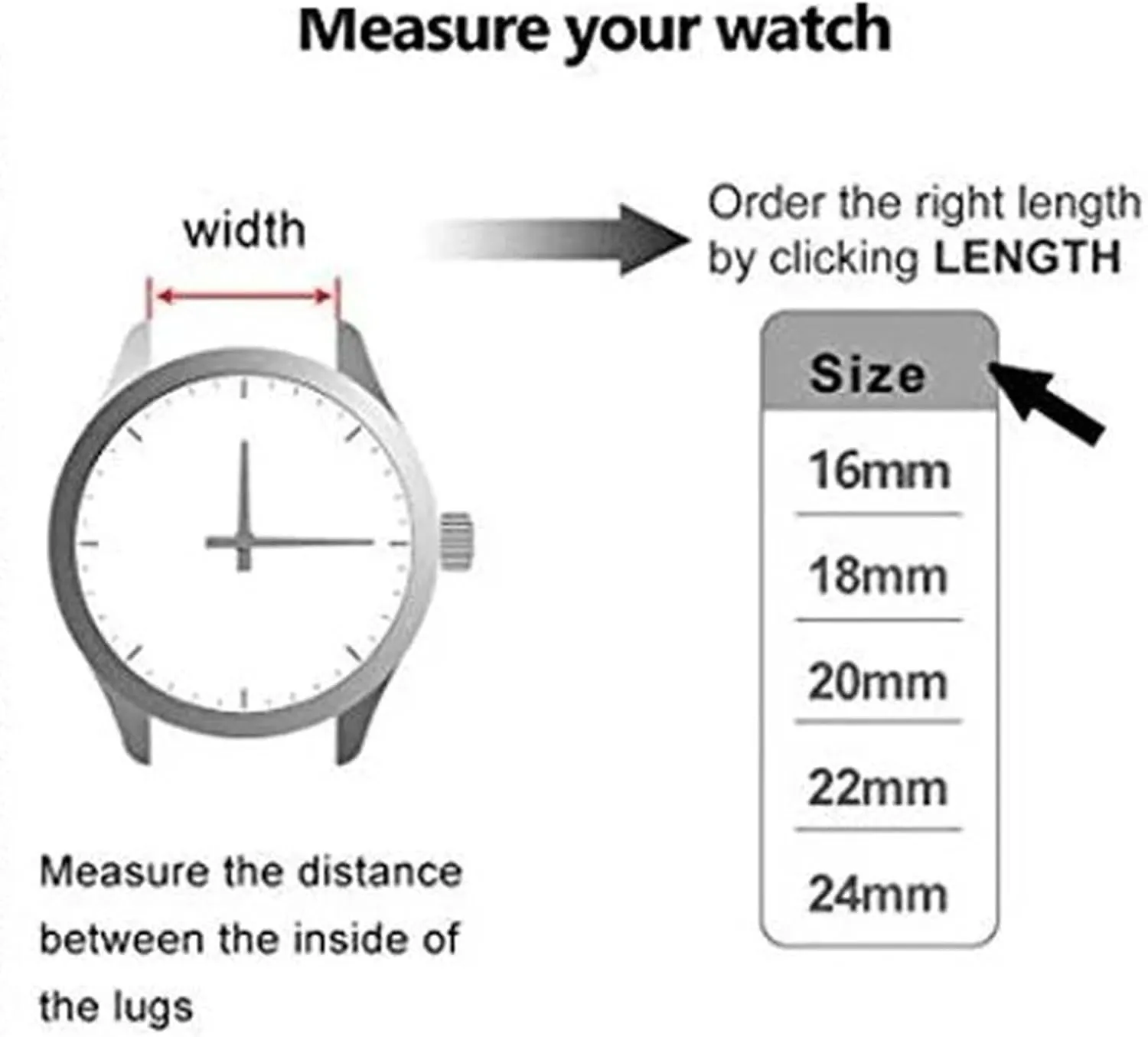 Stainless Steel Strap 14mm 16mm 18mm 20mm Watchband Men Women Metal Quick Release Bracelet