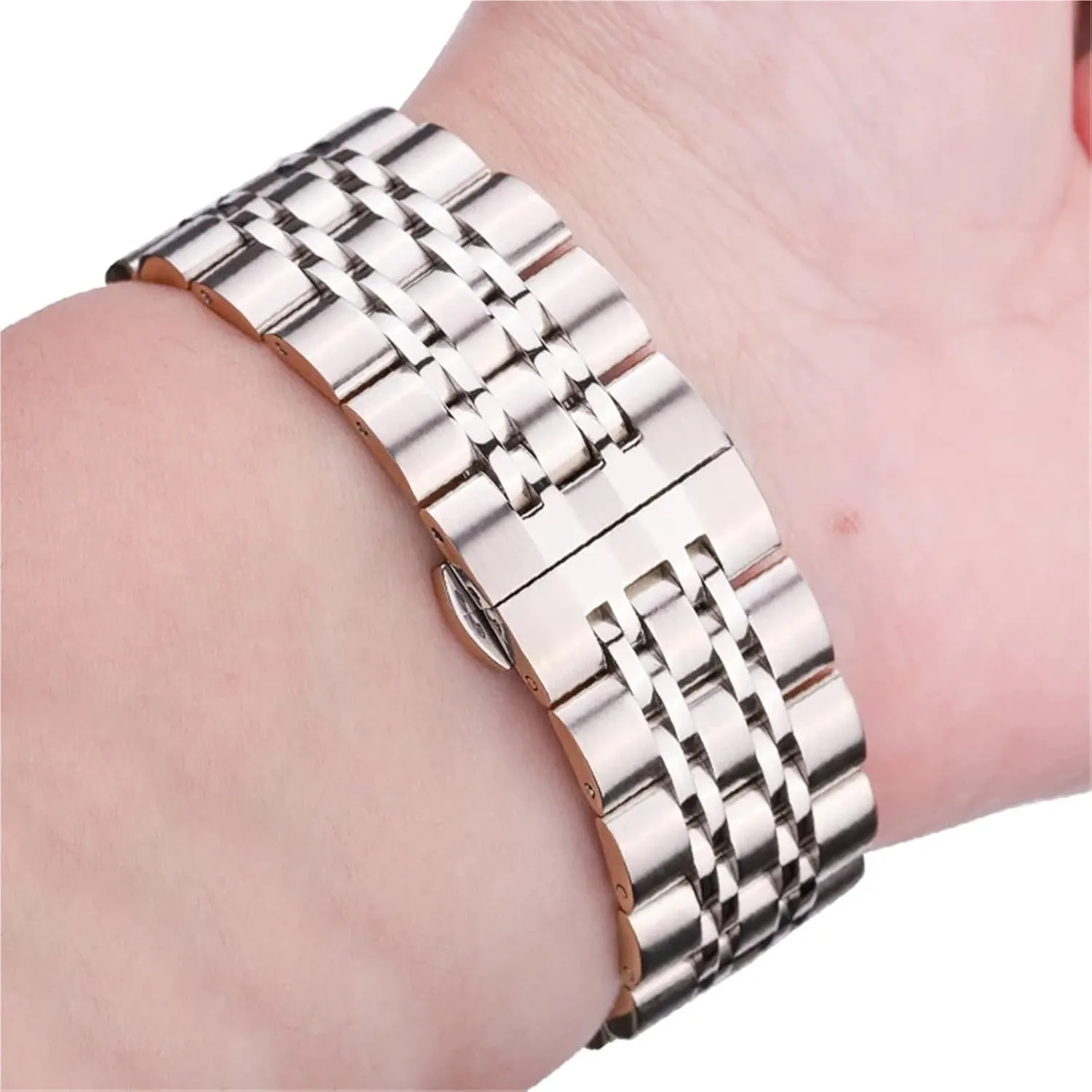 Stainless Steel Strap Metal Replacement Watchbands 20mm 22mm Women Men Universal Quick Release Band