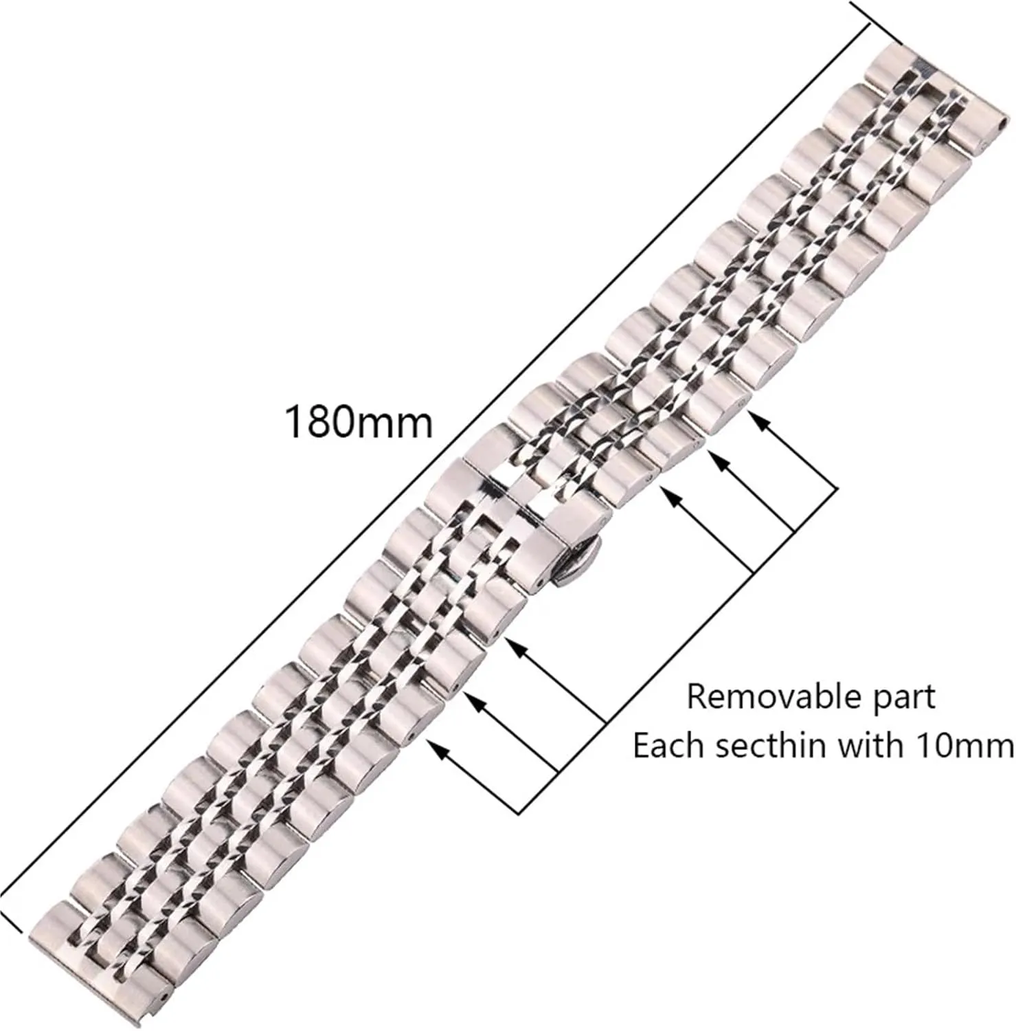 Stainless Steel Strap Metal Replacement Watchbands 20mm 22mm Women Men Universal Quick Release Band