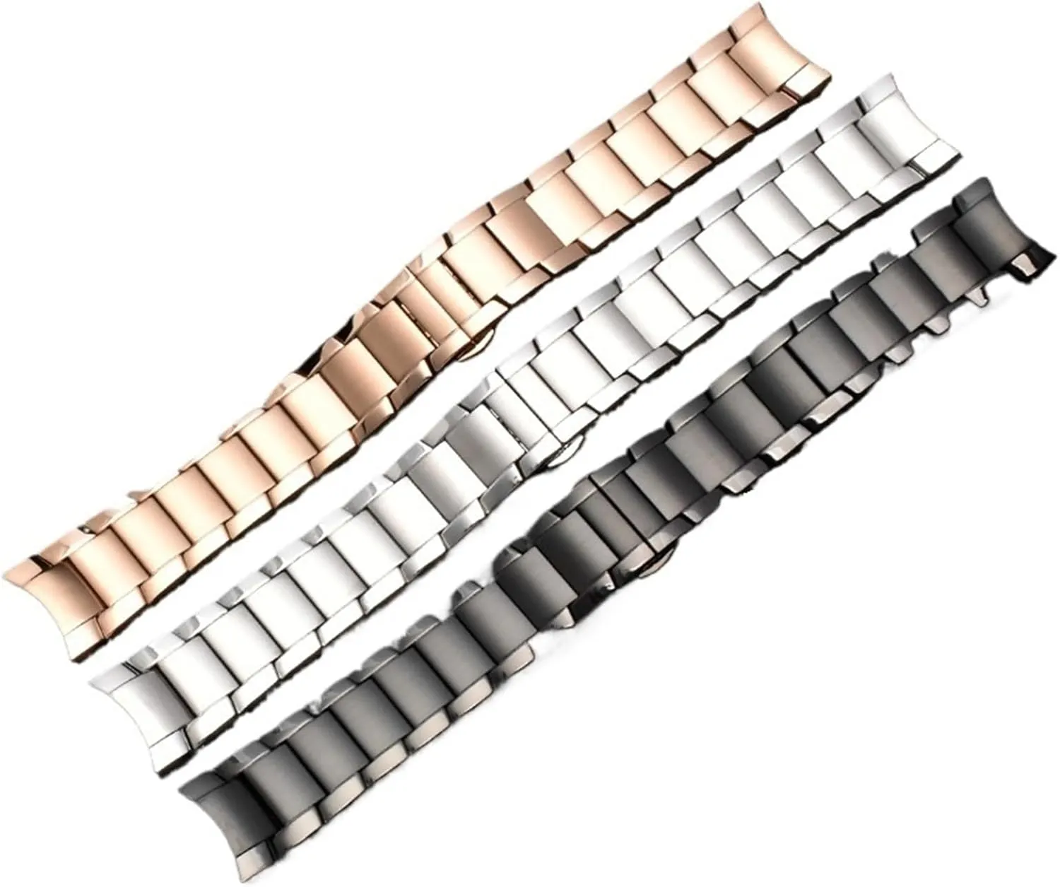 Stainless Steel Watch Band Metal Replacement Bracelet 22mm Unisex Suitable for Smart Watch Quartz Watch