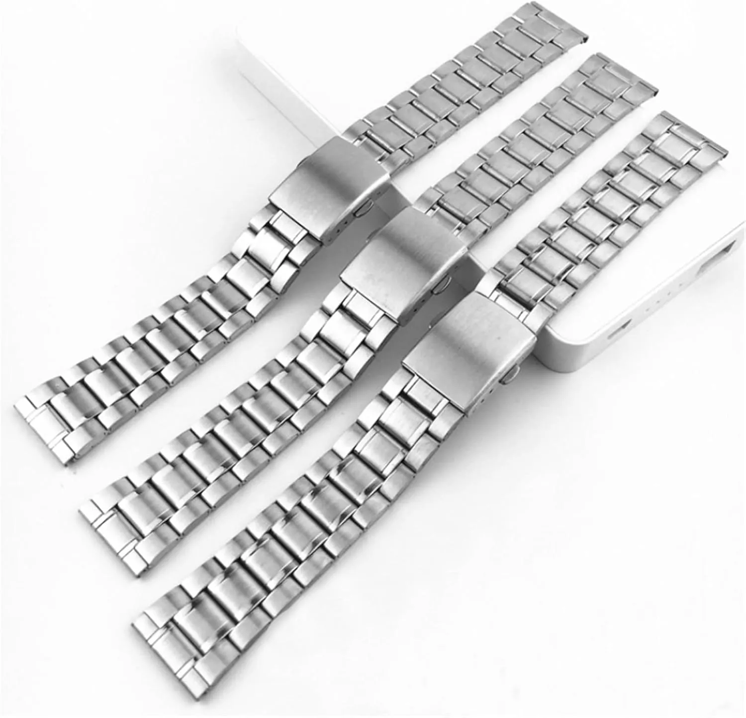 Stainless Steel Watch Band Universal Strap Women Men Strap 18mm 20mm 22mm