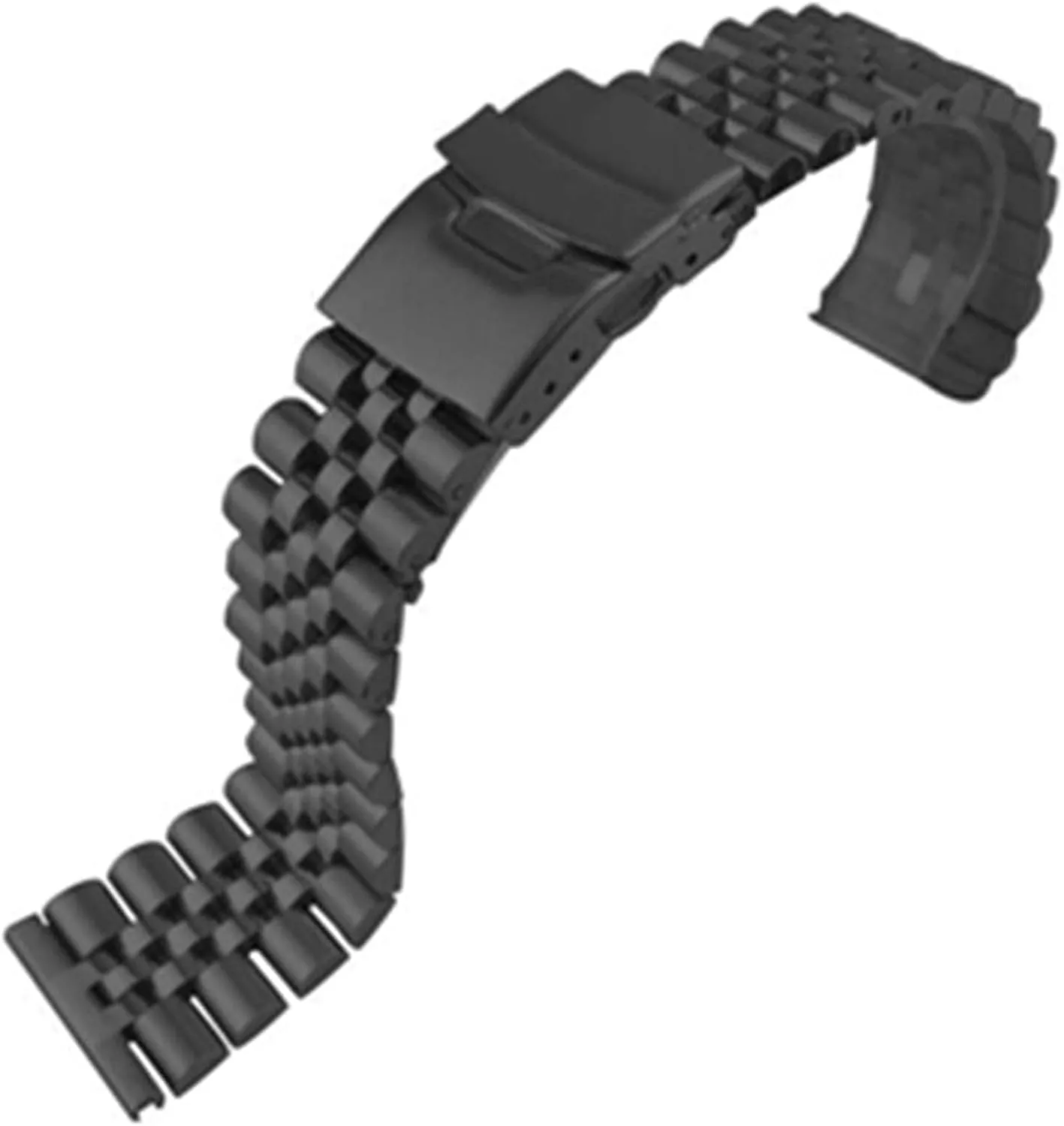 Stainless Steel Watch Strap 20mm 22mm 24mm Women Men Silver Solid Metal Watch Band Strap Accessories