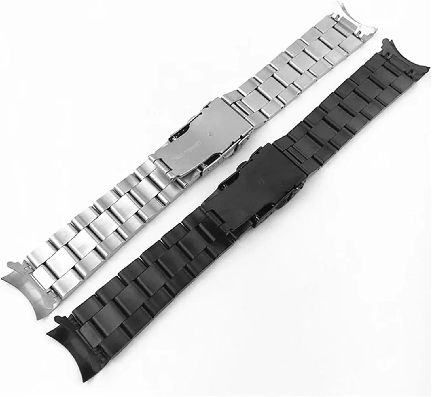 Stainless Steel Watchband 18mm 22mm 20mm Curved End Solid Stainless Steel Watch Band Matte Metal Strap Watchband Bracelet For Wrist Watch