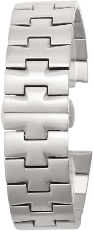 Stainless Steel Watchband Compatible with Vacheron Constantin Overseas P47040 47450 49150 VC Convex Watches Band Men Watches Strap 25 * 8mm(Silver)