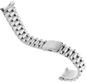 Stainless Steel Watchband For Citizen Enicar Wristband Curve End Steel Strap With Folding Buckle 20mm 22mm