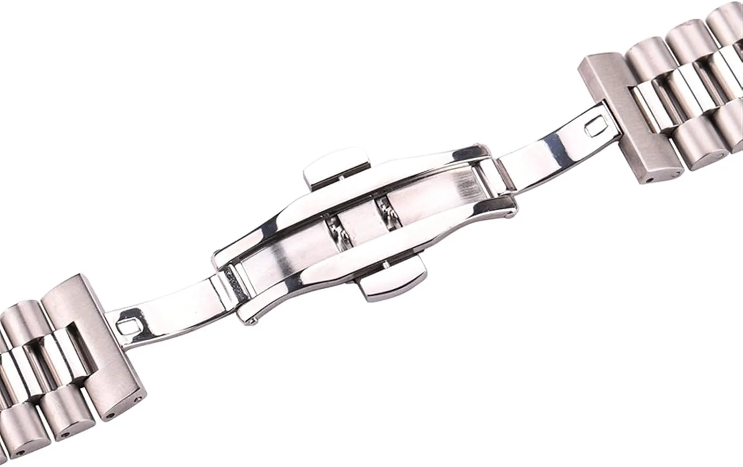 stainless steel watchbands women men silver solid metal watch strap 16mm 18mm 20mm 21mm 22mm accessories