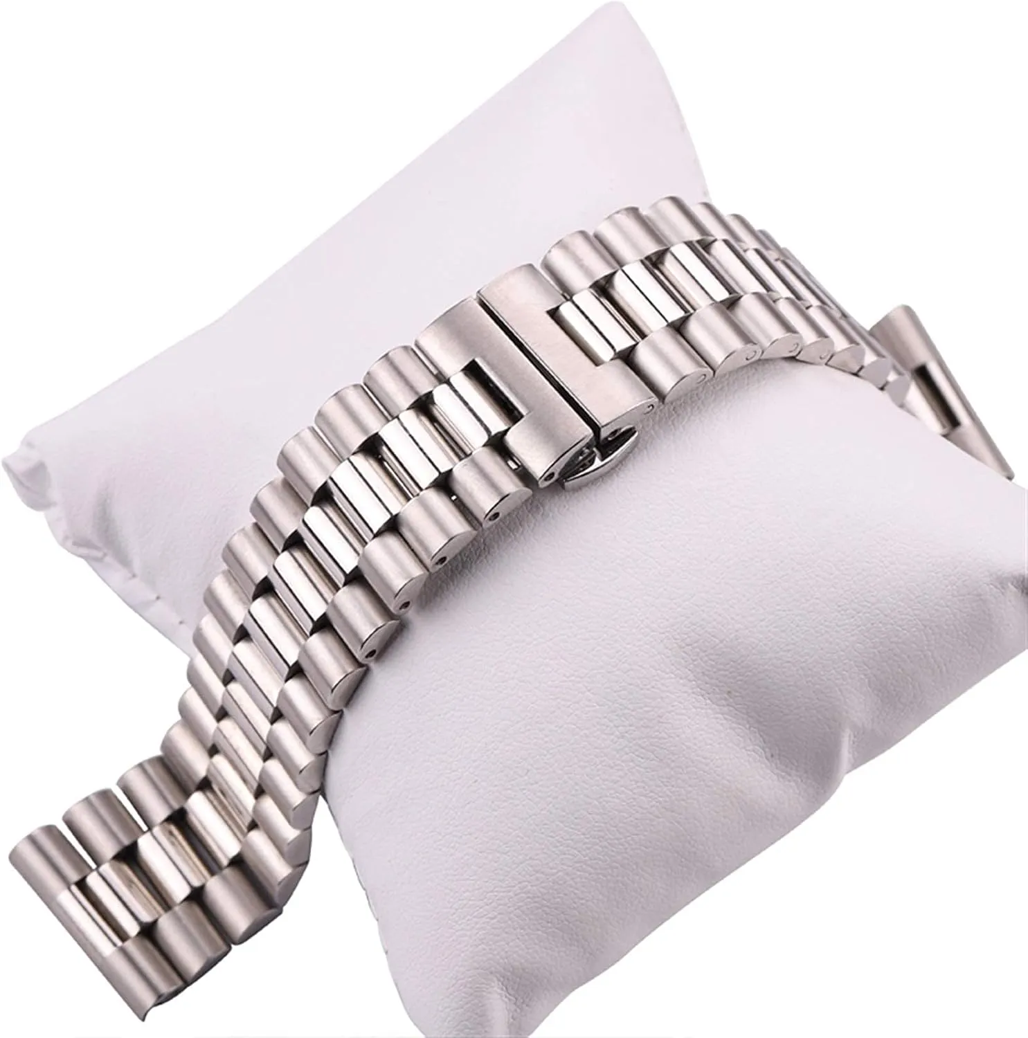 stainless steel watchbands women men silver solid metal watch strap 16mm 18mm 20mm 21mm 22mm accessories