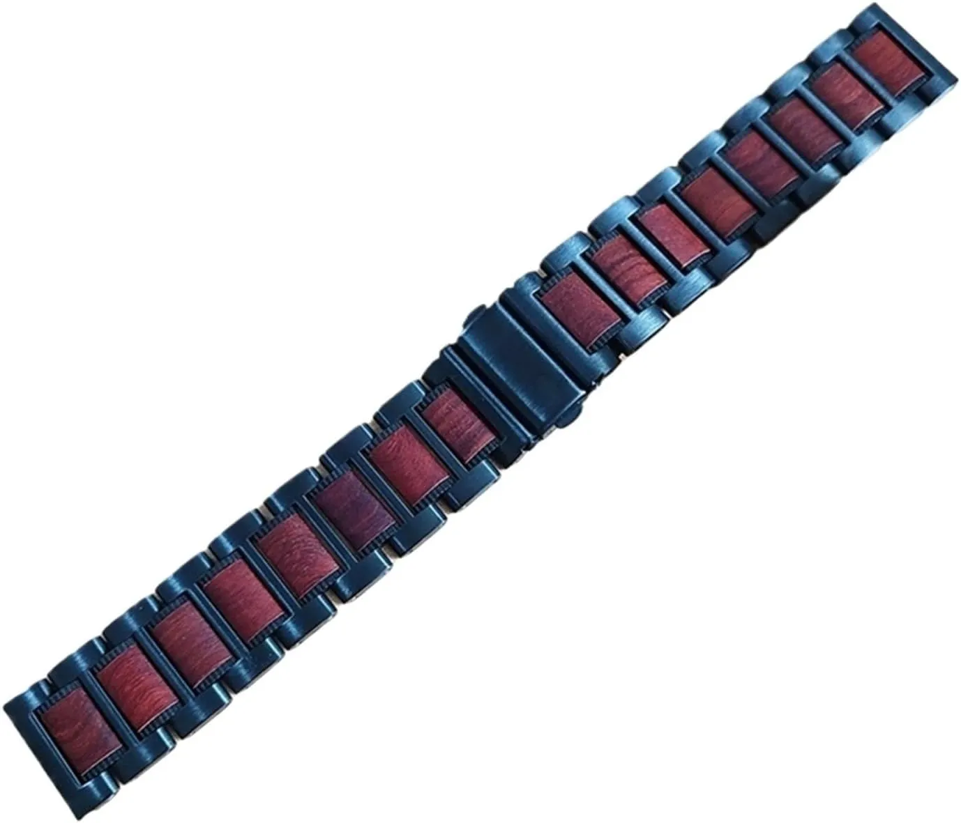 Stainless Steel Wooden Watch Band 20mm 22mm Replacement Band Men's Women's Universal Wooden Watch Band For Quartz Or Smart Watch