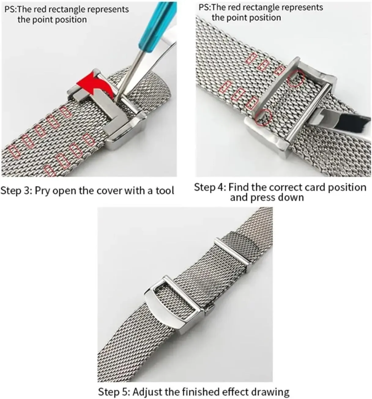 Stainless Steel Woven Mesh Watch Strap 20mm 22mm Bracelet Metal Quick Release Men Women Universal Watchband