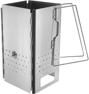 Stainless Steels Wood Burning Stove Folding Pocket Stove Portable Outdoor Camping Backpacking Stove Wood Furnaces Burners