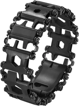 Stainless Tool Bracelet for Men Compatible for LEATHERMAN TREAD and Watch Band 29 in 1 Survival Hiking Camping Travel Friendly Multitools Wearable Bracelet