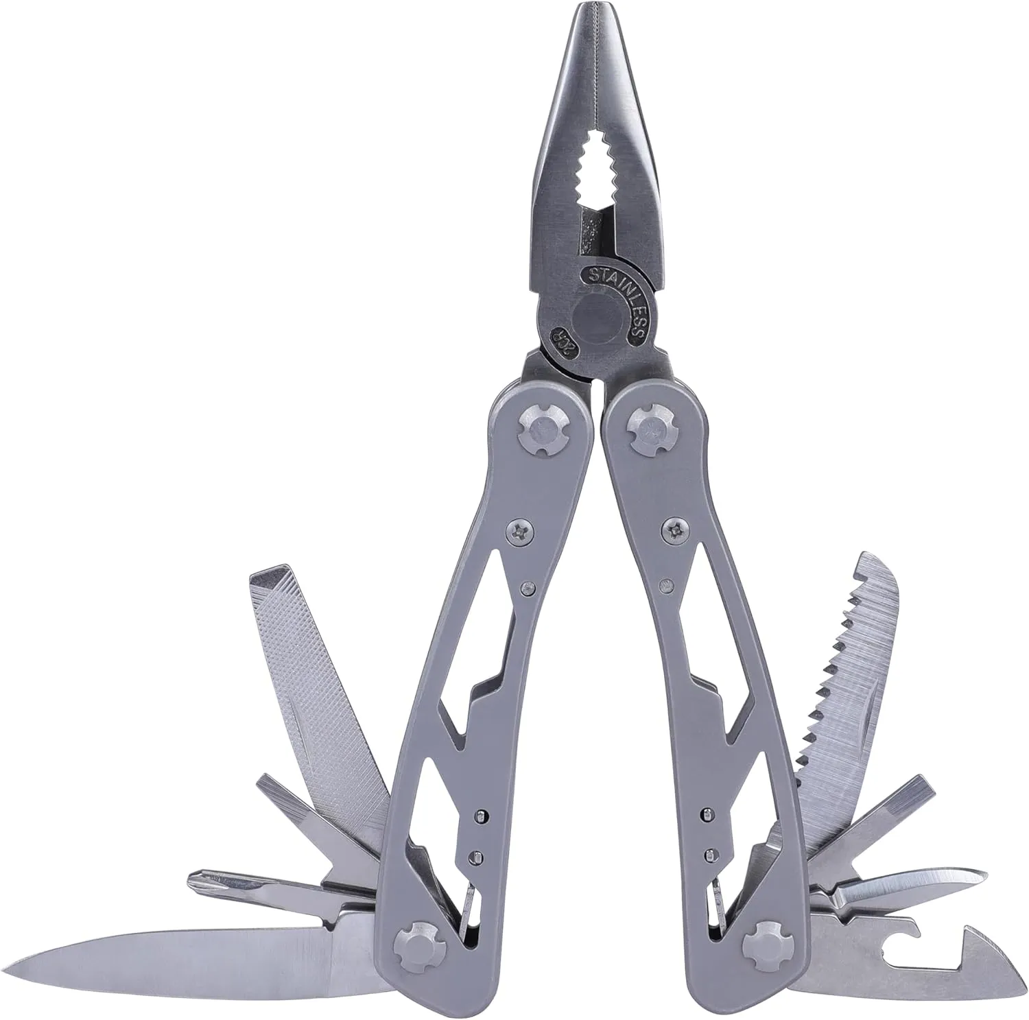 STANLEY Multitool, 12-in-1, Stainless Steel, Black Pouch (84-519K)