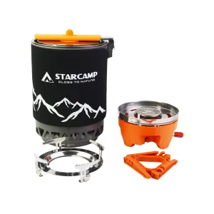 STARCAMP 1800ml Outdoor Camping Cooking System Hiking Fastboil Jet Cooker Gas Stove