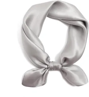STARWHISPER 100% Pure Mulberry Silk Square Scarf27 x27 Lightweight Neckerchief Hair Scarf Headscarf Night Sleeping