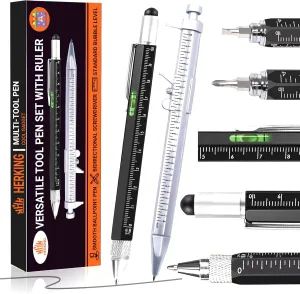 Stocking Stuffers for Adults Men Him,Multitool Pen Set, Christmas Gifts for Men, Cool Gadgets for Mens Christmas Gifts, Birthday Gifts for Men/Dad/Husband, Gifts for Men Who Have Everything
