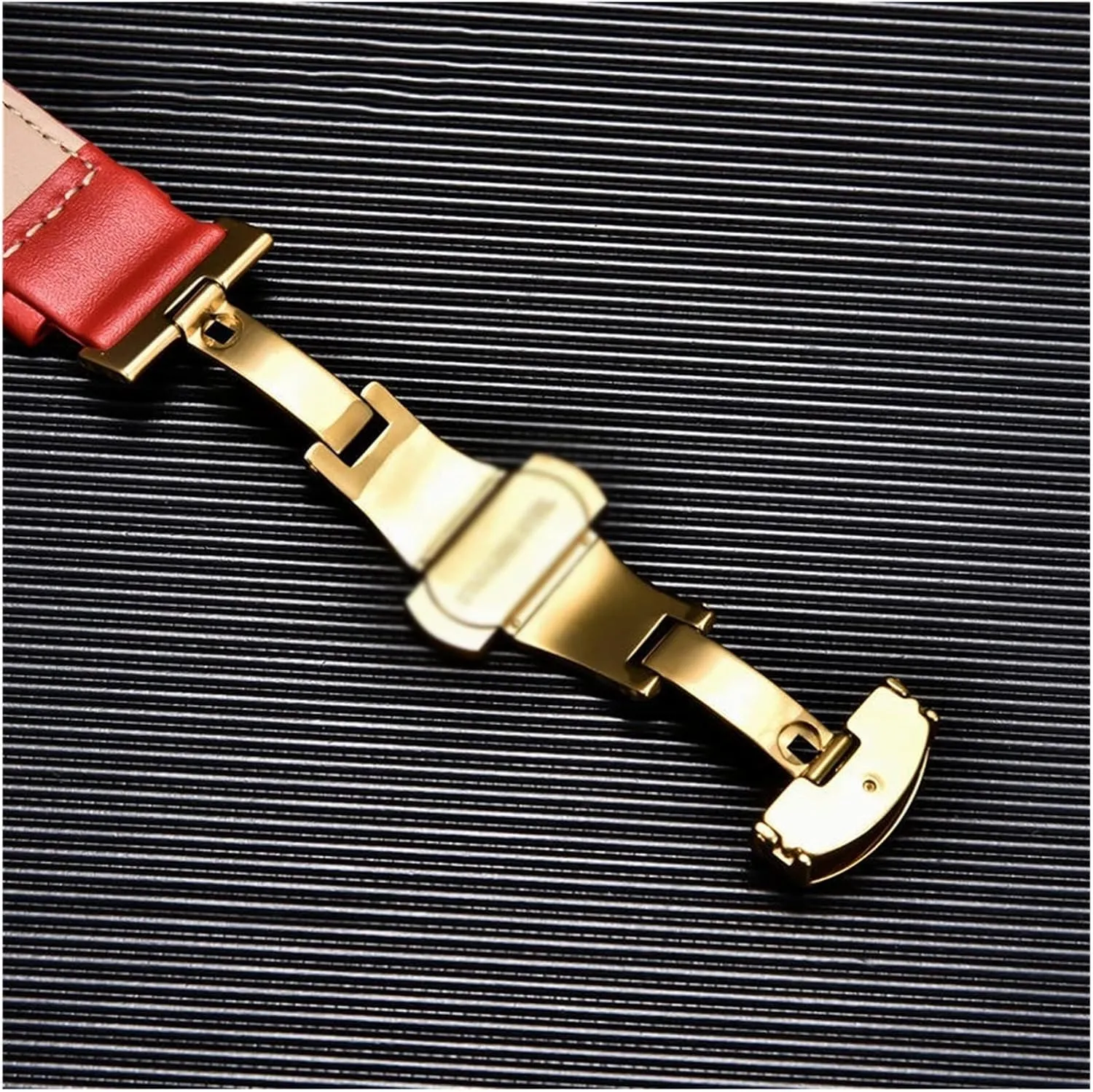 Strap Leather Strap Buckle Bracelet Multicolor Strap Needle Strap Watch Accessories Strap(E,22mm)