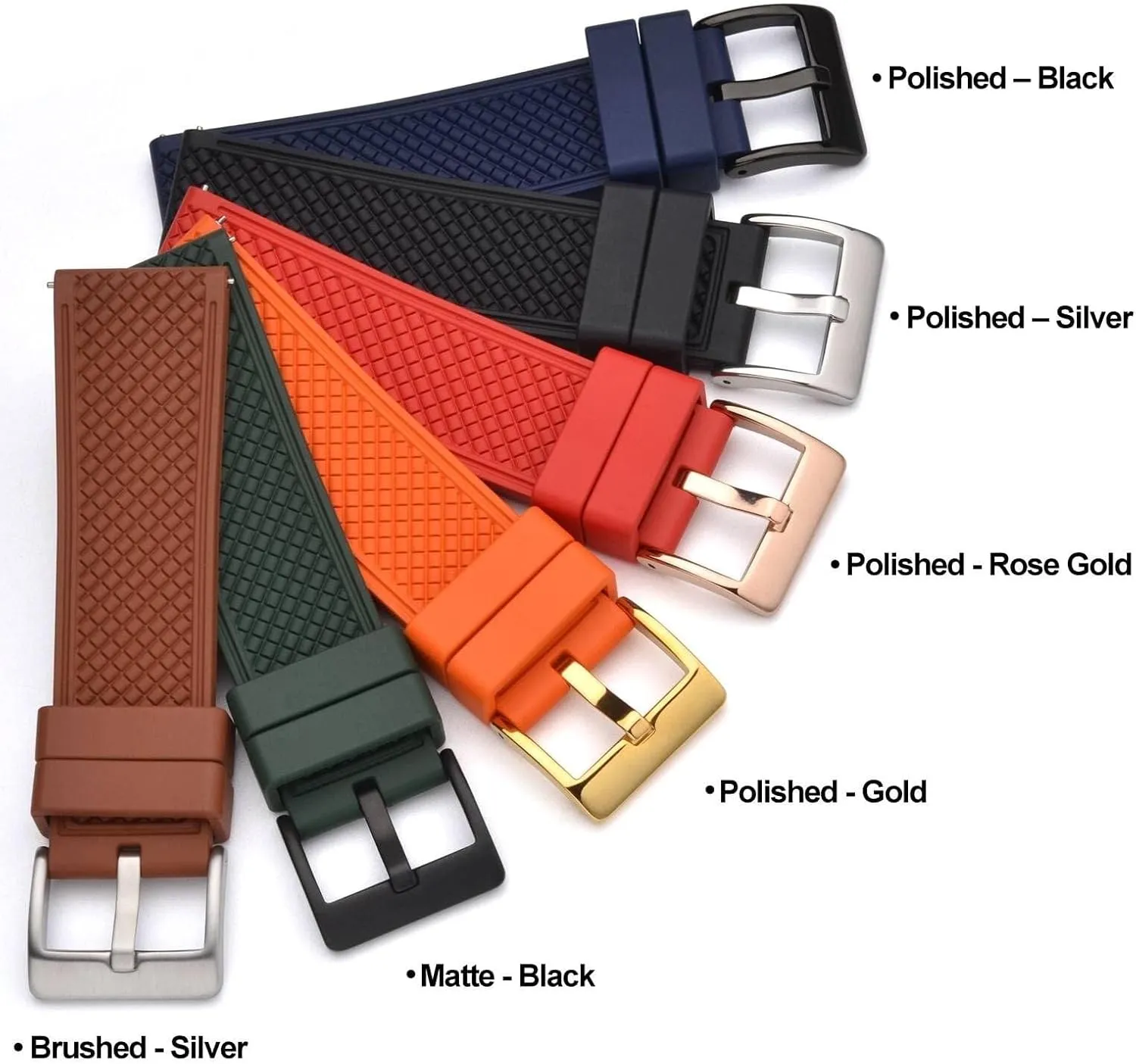 Strap Replacement Buckle, Stainless Steel Buckle 16-24mm Strap buckle
