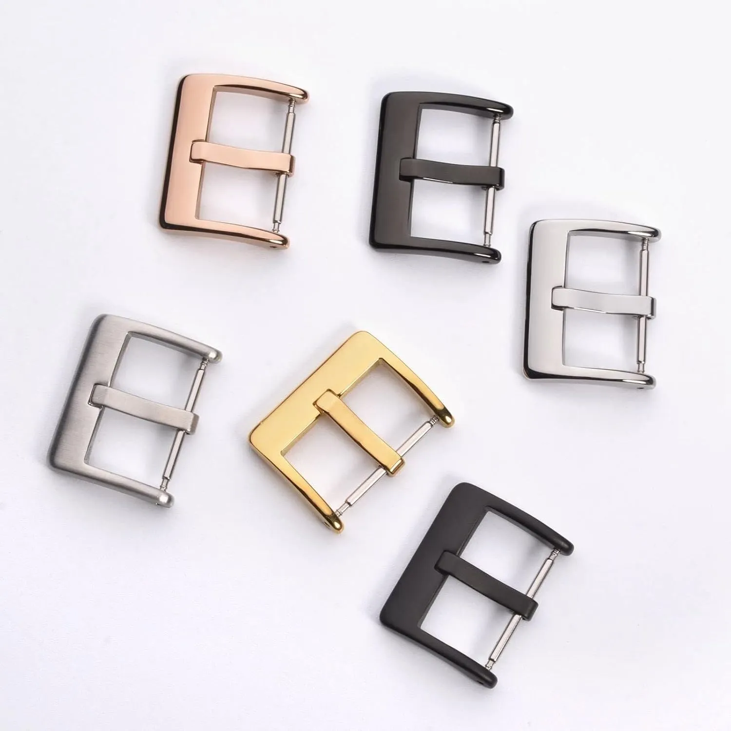 Strap Replacement Buckle, Stainless Steel Buckle 16-24mm Strap buckle