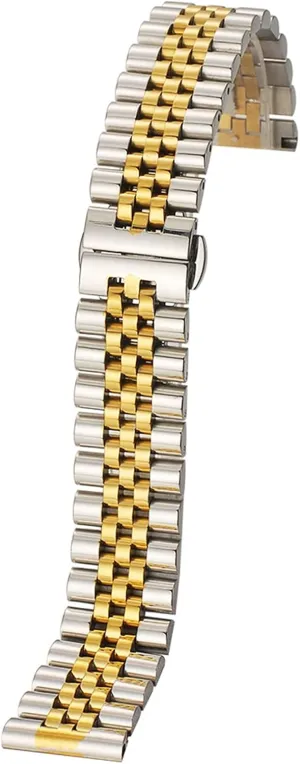 Strap Strap Butterfly Buckle Strap Steel Strap 12Mm14Mm16Mm18Mm20MmStrap Accessories /20Mm/Rose Gold