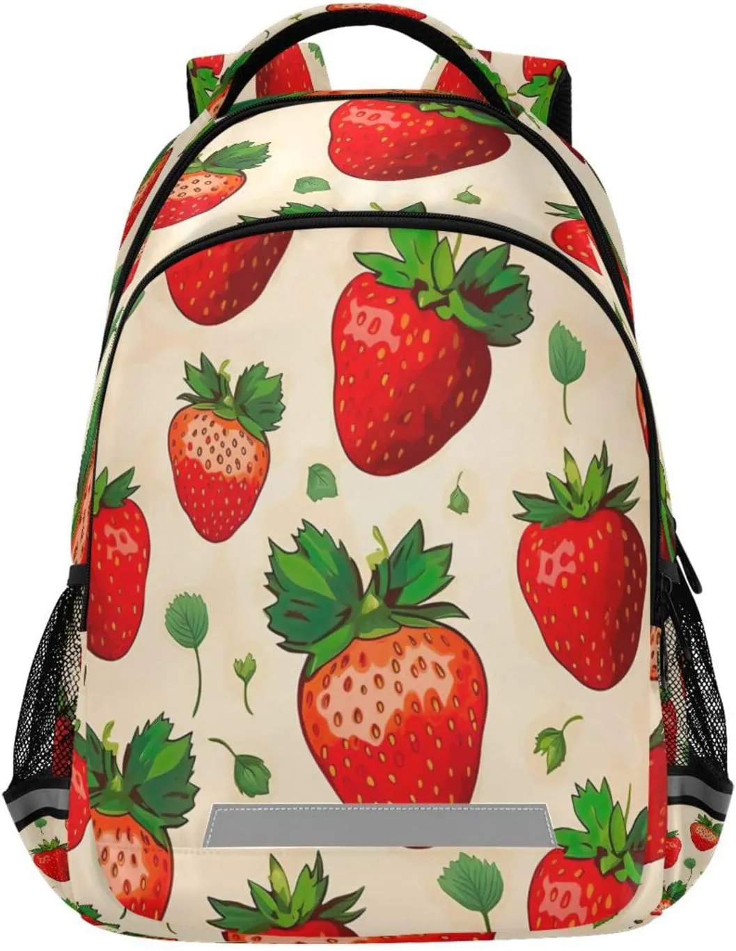 Strawberry Pattern Design Waterproof Backpack - Casual Outdoor Sports Daypack with Ergonomic Shoulder Straps#251