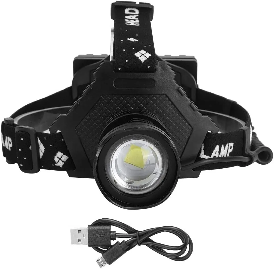 Strong Light XHP70 Headlamp USB Charging Telescopic Zoom Fishing Head Lamp Outdoor Lighting