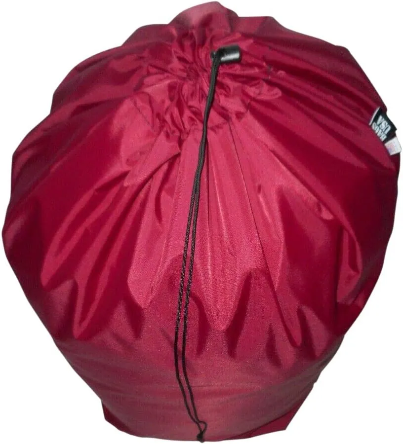 Stuff Sack, Sleeping Bag Cover, Large Nylon Drawstring Bag for Camping or Laundry Made in USA.
