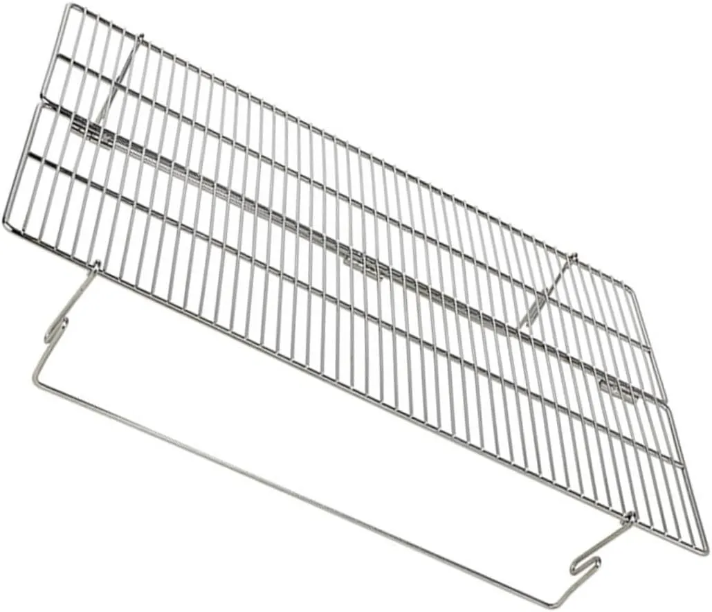 Sturdy Outdoor Grill Grate Rack Folding Camping Bbq Grill Net Easy to Install Heat-resistant Stainless Steel for Outdoor Cooking