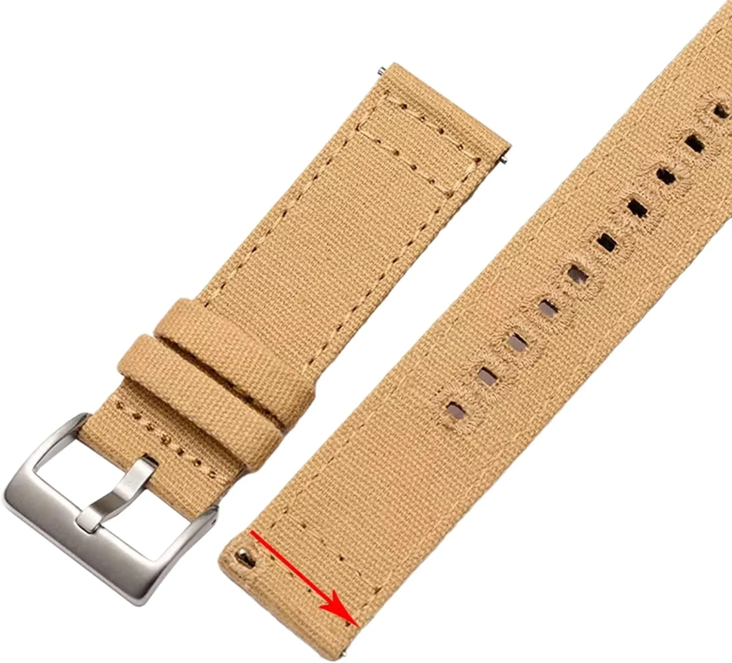 Stylish and elegant Watch Straps for Men Women,18/20/22mm Men Wear-resistant Sweat Absort Canvas Nylon Watch Strap Tool-free Quick Release and Installation