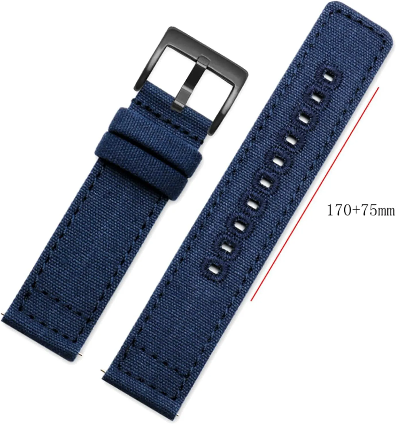 Stylish and elegant Watch Straps for Men Women,18/20/22mm Men Wear-resistant Sweat Absort Canvas Nylon Watch Strap Tool-free Quick Release and Installation