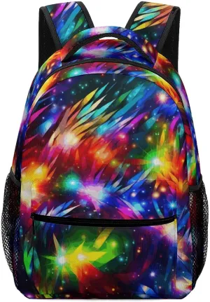 Stylish Backpack, Bright Beautiful Colorful Art Print Durable Backpack Travel Backpack Hiking Backpack Ergonomic Backpack Comfortable Backpack