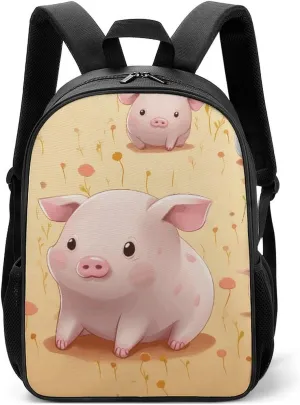 Stylish Backpack, Colorful Cute Pig Print Durable Backpack Travel Backpack Hiking Backpack Ergonomic Backpack Comfortable Backpack