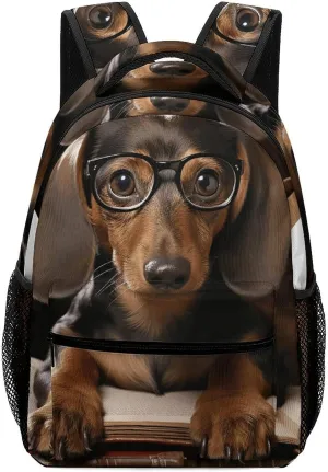Stylish Backpack, Dachshund Print Durable Backpack Travel Backpack Hiking Backpack Ergonomic Backpack Comfortable Backpack
