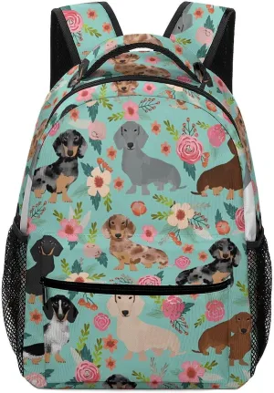 Stylish Backpack, Dachshund Print Durable Backpack Travel Backpack Hiking Backpack Ergonomic Backpack Comfortable Backpack