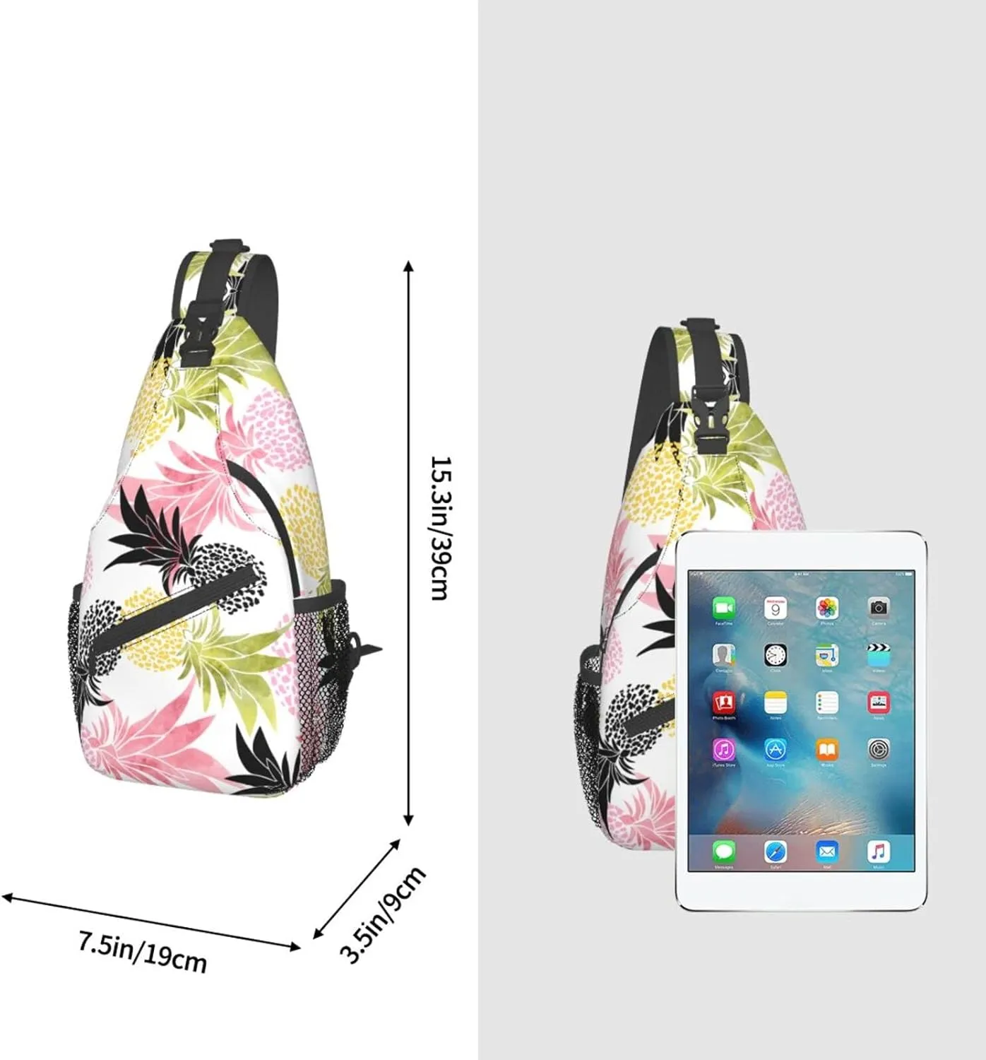 Stylish Chest Sling Bag Crossbody Shoulder Backpack Adjustable Lightweight Travel Hiking Casual Daypack Unisex