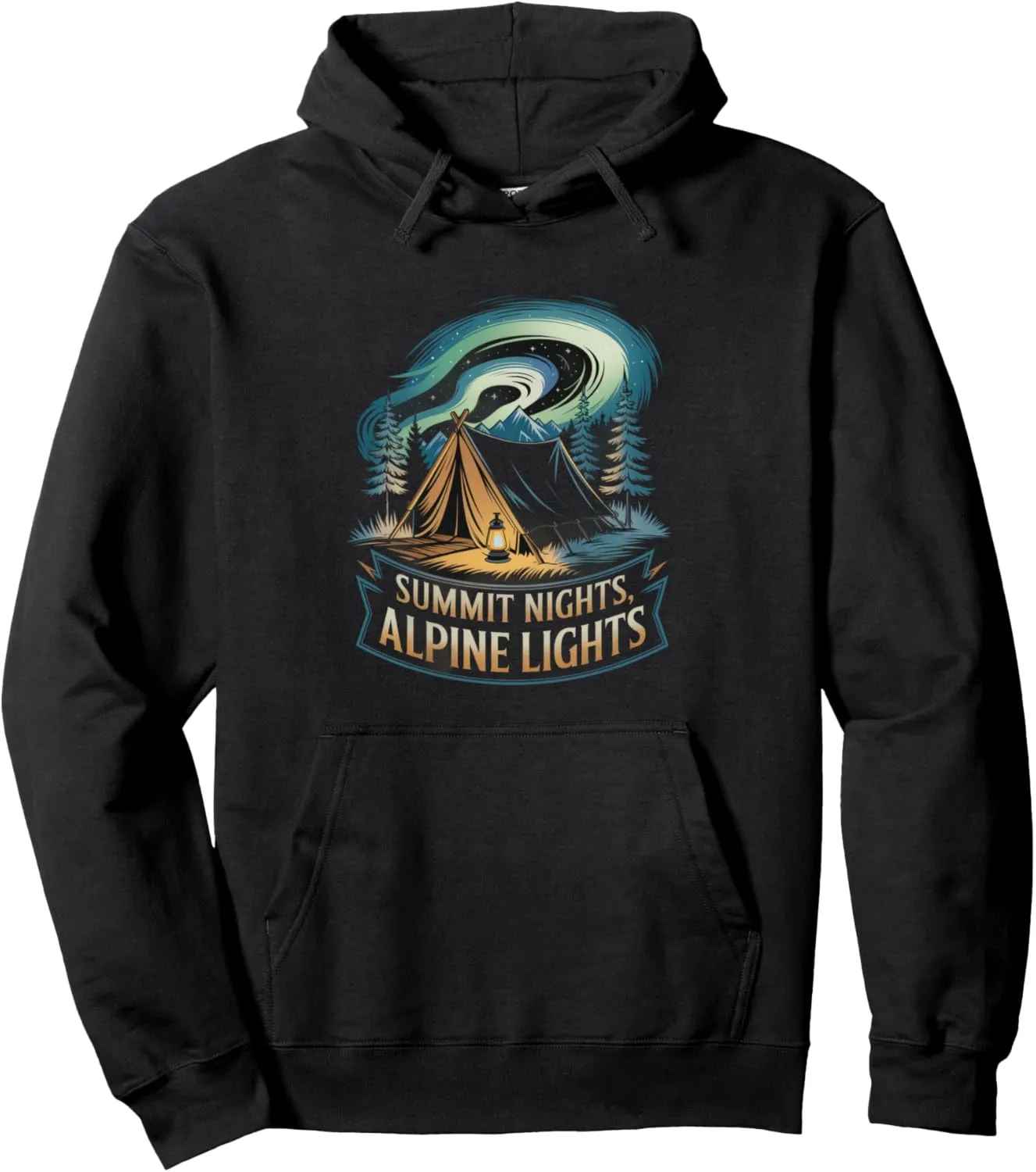 Summit Nights Alpine Lights Alpine Camping Pullover Hoodie