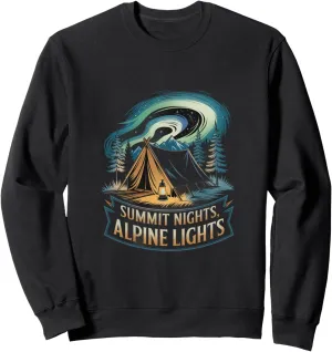 Summit Nights Alpine Lights Alpine Camping Sweatshirt