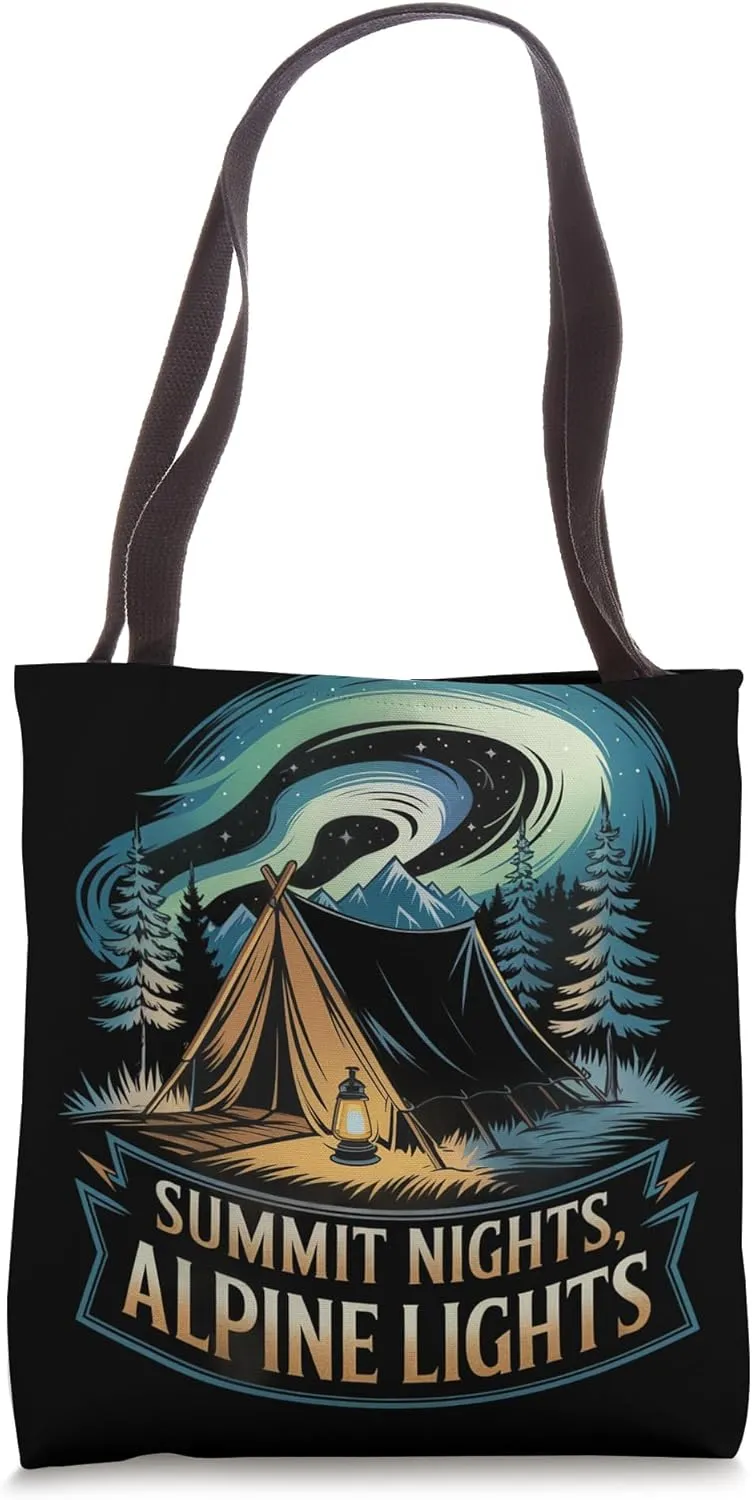 Summit Nights Alpine Lights Alpine Camping Tote Bag