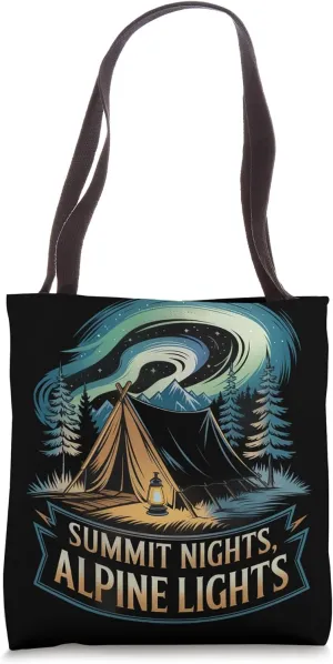 Summit Nights Alpine Lights Alpine Camping Tote Bag