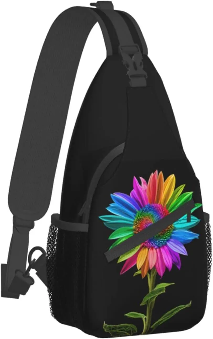 Sunflower Sling Bag Crossbody Bag Backpack Chest Bag Lightweight Shoulder Bag For Women Men