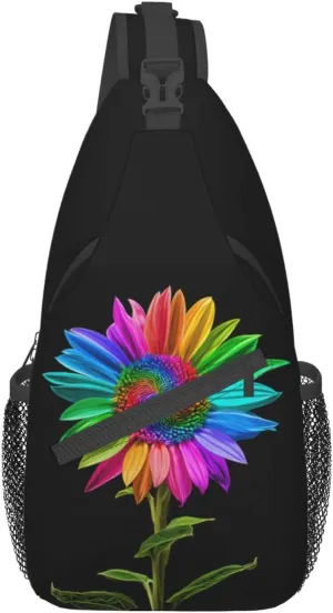 Sunflower Sling Bag Crossbody Bag Backpack Chest Bag Lightweight Shoulder Bag For Women Men