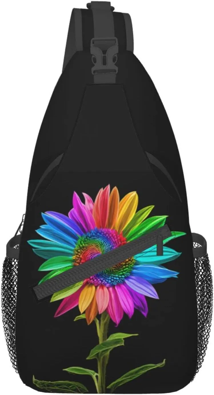Sunflower Sling Bag Crossbody Bag Backpack Chest Bag Lightweight Shoulder Bag For Women Men
