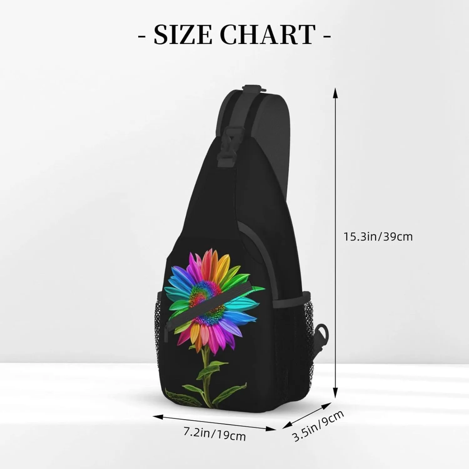 Sunflower Sling Bag Crossbody Bag Backpack Chest Bag Lightweight Shoulder Bag For Women Men