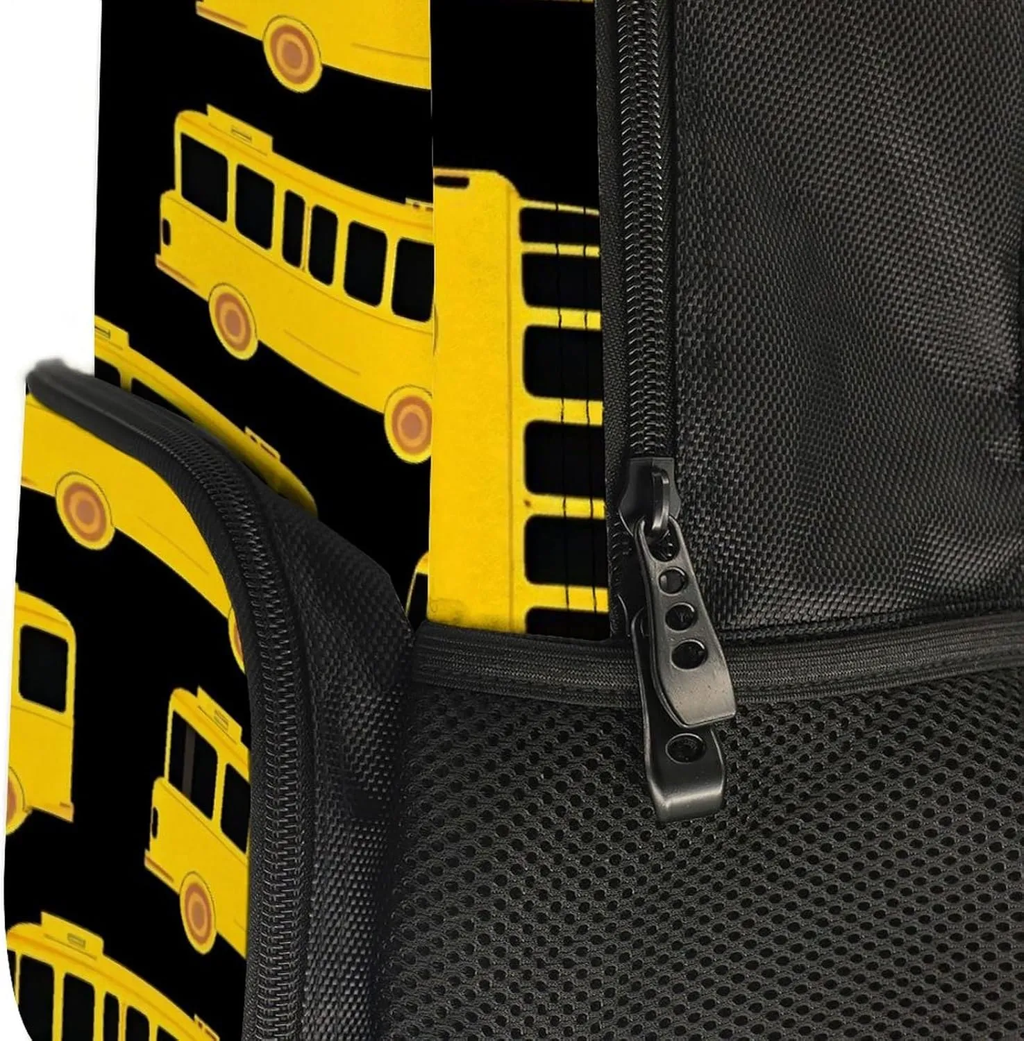 Supdreamc Lightweight Backpack for Gym Travel Bicycle - Big Capacity Multipurpose Anti-Theft Carry On Bag, Black Yellow Bus Travel Hiking Bag & Day Pack