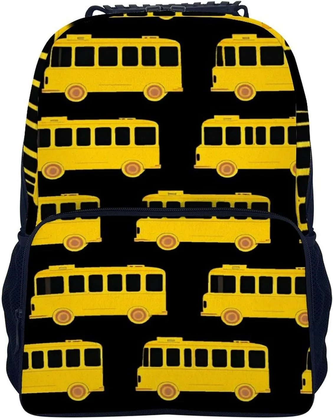 Supdreamc Lightweight Backpack for Gym Travel Bicycle - Big Capacity Multipurpose Anti-Theft Carry On Bag, Black Yellow Bus Travel Hiking Bag & Day Pack